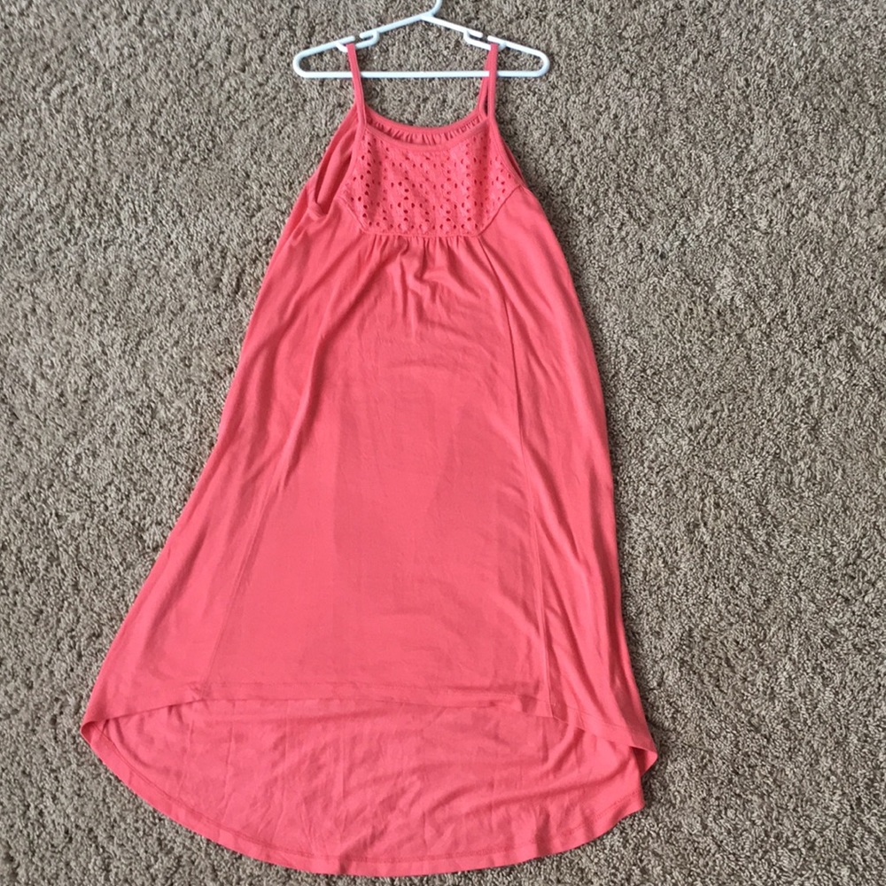 Girls high low tank dress size M (8)